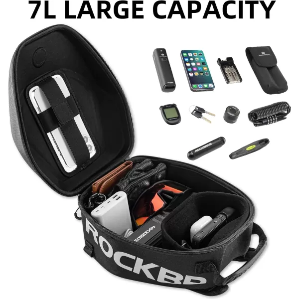 ROCKBROS Motorcycle Tank Bag 7 Inch Touchscreen Phone Bag Waterproof Tank Phone Bag Storage Universal Oil Fuel Tank Bag 7L For Motorcycle