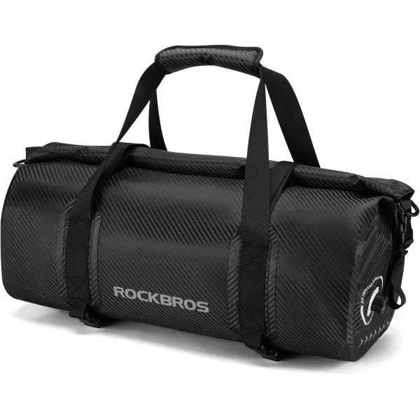 ROCKBROS Waterproof Duffel Bag 60L Motorcycle Travel Dry Duffel Bag for Motorcycling Boating Kayaking Camping Fishing Outdoor Adventure for Men Womenblack1