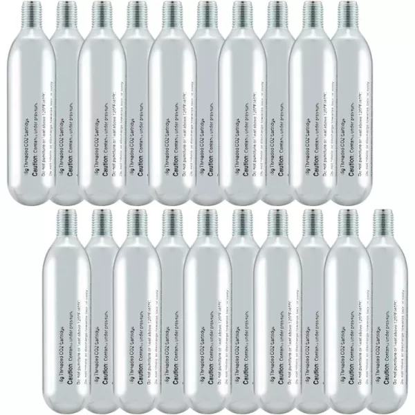 ROCKBROS 16g Threaded CO2 Cartridges for All CO2 Bike Tire Inflators with Threaded Connection Lightweight Bike Tire CO2 Cartridges for MTB Mountain Road Bicycle Tire Inflation16g Threaded 20 pack