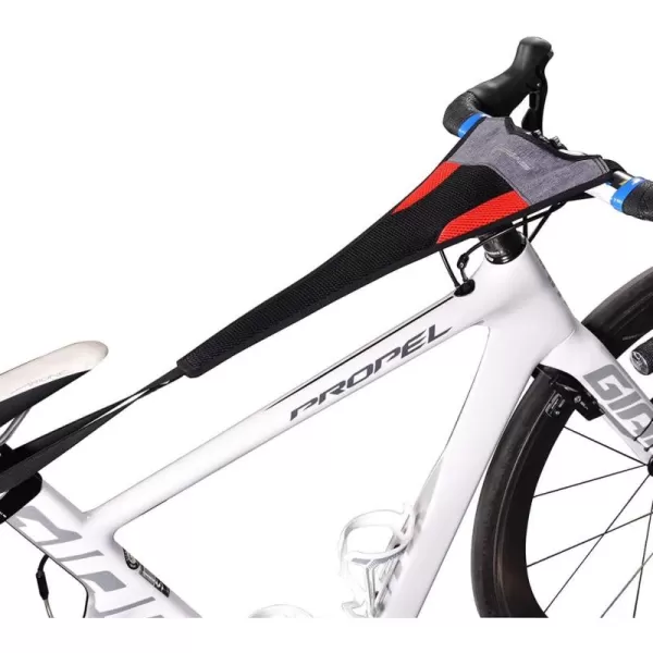 ROCKBROS Bicycle Trainer Sweat Net Frame Guard Absorbs Sweat Black Red