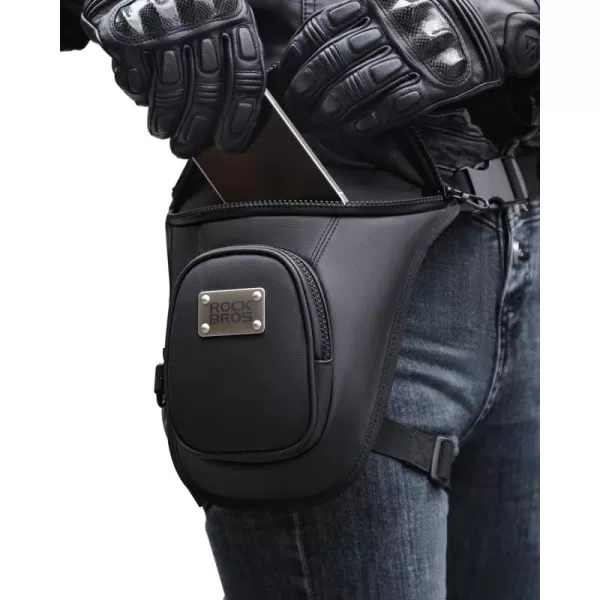 ROCKBROS Drop Leg Bag for Men Women Motorcycle Leg Bags Tactical Fanny Pack Outdoor Waterproof Thigh Bag with Leg Strap Removable Leg Harness Bag for Hiking Climbing Cycling Fishing Riding Travel
