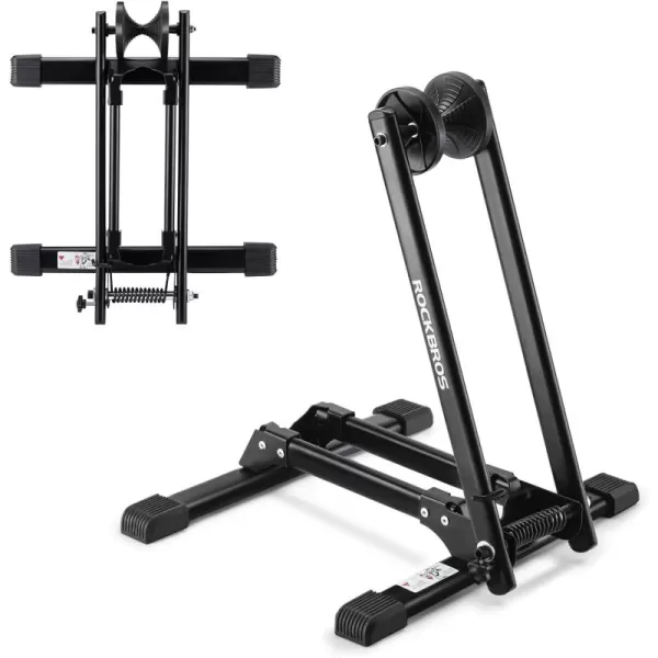 ROCKBROS Foldable Bike Stand Floor Bike Parking Stand Bike Holder Bicycle Rack for 20quot29quot Mountain Road Indoor Outdoor Garage Storage