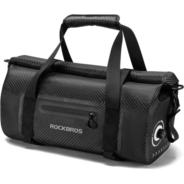 ROCKBROS Waterproof Duffel Bag 60L Motorcycle Travel Dry Duffel Bag for Motorcycling Boating Kayaking Camping Fishing Outdoor Adventure for Men Womenblack1