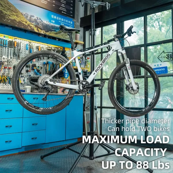 ROCKBROS 2 Bicycle Storage Rack Indoor Adjustable Bike Rack Gravity Wall Vertical Bike Stand 68111102In For Road MTB and Hybrid Bicycles