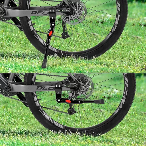 ROCKBROS Bike Kickstand Adjustable Bike Rear Mount Kickstand Bike Side Kickstand Aluminium Alloy Adults Kick Stand for 2228 Inch Mountain BikesRoad Bikes