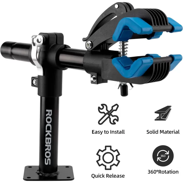 ROCKBROS Bike Repair Stand Bench Mount Home Bike Stand for Maintenance Bike Clamp Workbench Work Stands Bicycle Repair Rack for Road Mountain MTB Bikes