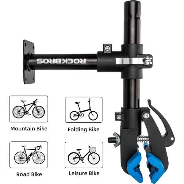 ROCKBROS Bike Repair Stand Bench Mount Home Bike Stand for Maintenance Bike Clamp Workbench Work Stands Bicycle Repair Rack for Road Mountain MTB Bikes