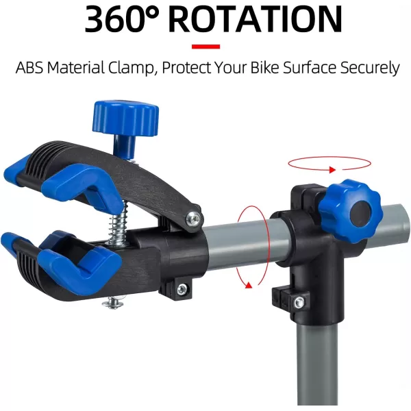ROCKBROS Bike Repair Stand Bicycle Maintenance Rack Bike Stand for Maintenance Height Adjustable Foldable Bike Repair Mechanic Stand with Tool Tray for Mountain Road Bikes