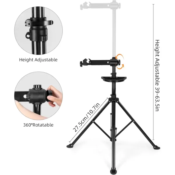 ROCKBROS Bike Repair Stand Max 66 lbs Aluminum Alloy Shop Home Portable Bike Maintenance Stand Bike Workstands for Mountain MTB Road Bikes Ebike