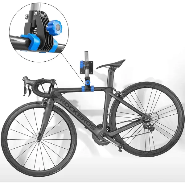 ROCKBROS Bike Repair Stand Wall Workbench Mount Rack Workstand Clamp Height Adjustable Home Bicycle Maintenance Rack for Road Mountain Bikes