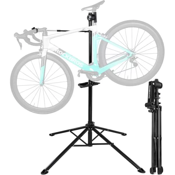 ROCKBROS Bike Repair Stand Max 66 lbs Aluminum Alloy Shop Home Portable Bike Maintenance Stand Bike Workstands for Mountain MTB Road Bikes Ebike