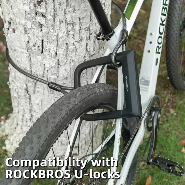 imageROCKBROS Bike Steel Cable 12mm 12 inch Thick Heavy Duty Security Vinyl Coated Flexible Steel Cable with Loop End 665ft