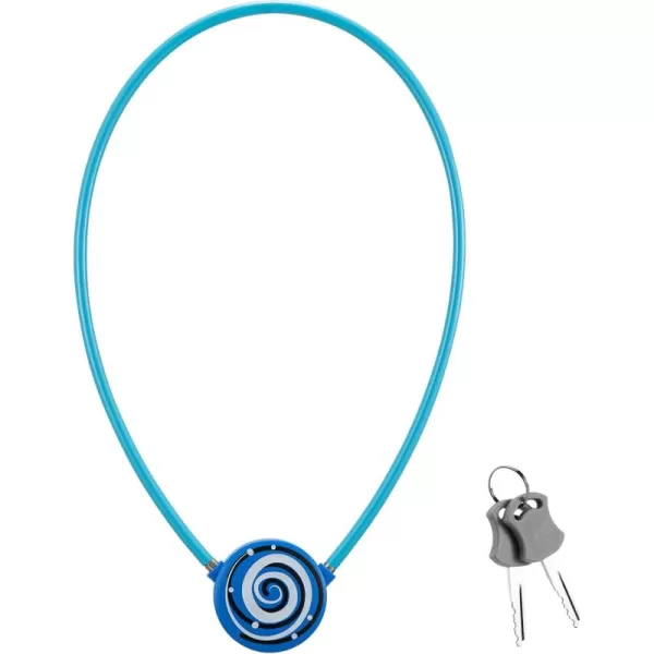 imageROCKBROS Bike Cable Lock Anti Theft Security Bicycle Lock Cable 2 Keys for Road Bike MTB Scooter BlueBlue
