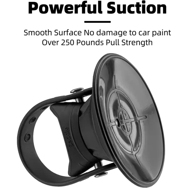 imageROCKBROS Single Bike Rack for Cars Electric Suction Cup Bike Rack for Car Roof with No Hitch Mount No Demage to Paint Bike Rack