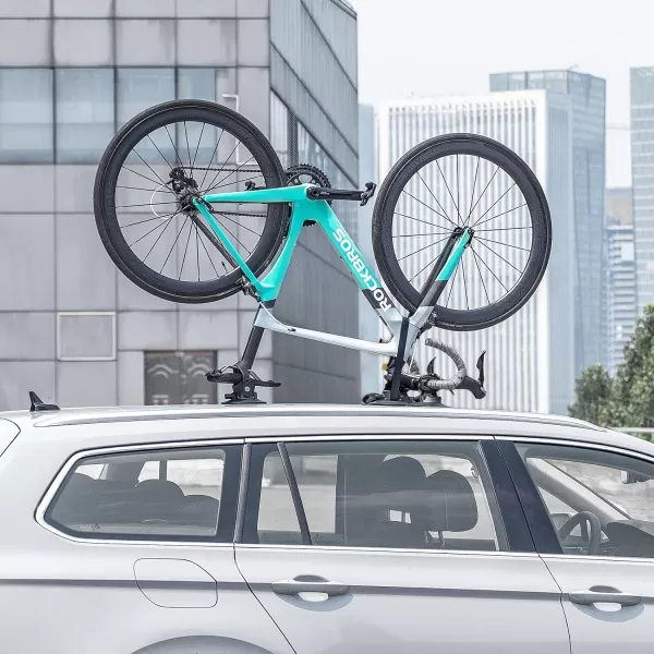 imageROCKBROS Suction Cup Bike Rack for Car Roof Bike Rack Bike Carrier Rack 1Bike Black