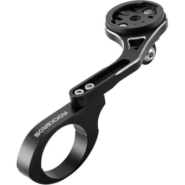 imageROCKBROS Out Front Bike Mount Cycling Computer Mount Compatible with Garmin Bryton GoPro  Bike Handlebar 125 318mmRetractable
