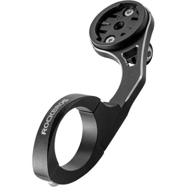 imageROCKBROS Out Front Bike Mount Cycling Computer Mount Compatible with Garmin Bryton GoPro  Bike Handlebar 125 318mmUnderneath