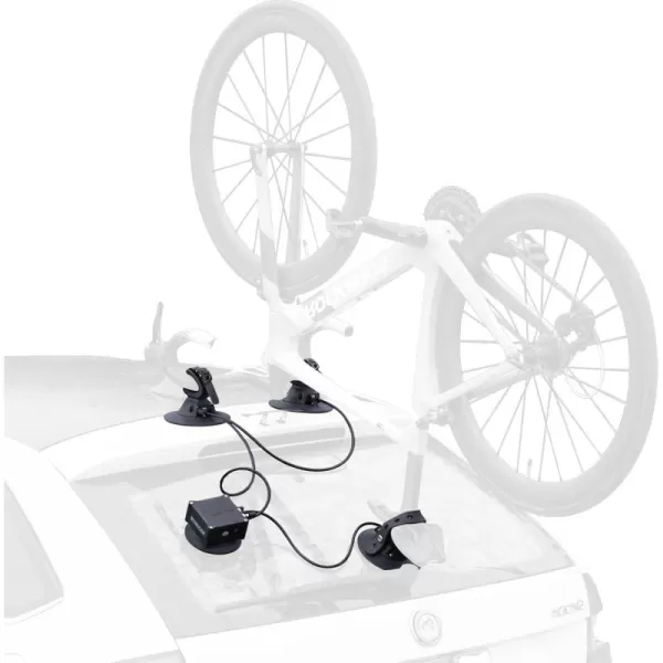 imageROCKBROS Suction Cup Roof Bike Rack for Car Roof Sucker Bicycle Carrier Quick Release Aluminium Alloy Roof Rack for 1 2 3 Bikes Max 2Bikes Blue1BikeElectric version