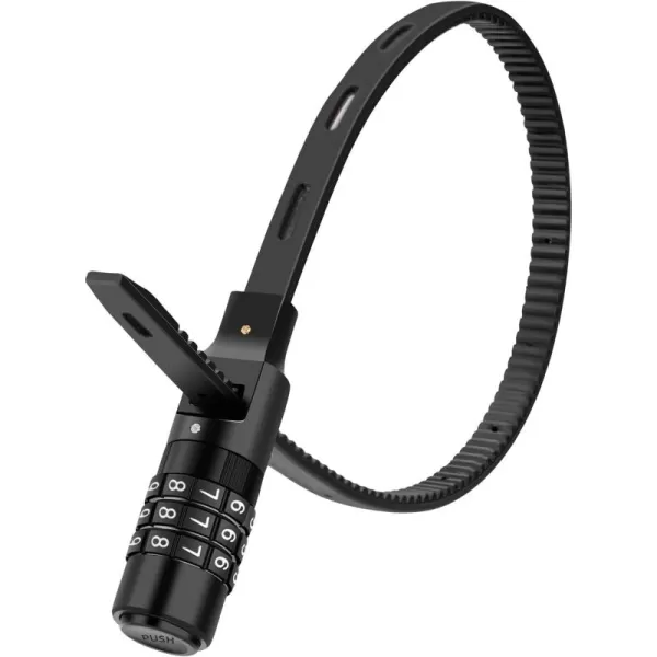 imageROCKBROS Zip Tie Bike Lock Small Cable Lock Lightweight Refrigerator Cabinet Locks with Combination Flexible Helmet Bike Lock