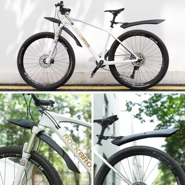 imageROCKBROS Bike Fenders Adjustable MTB Fenders Bike Mudguard Rear Fenders Cycling Mud Guard2429 Quickrelease