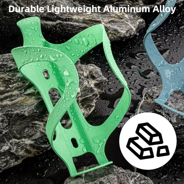 imageROCKBROS Bike Water Bottle Cage Holder Lightweight Alloy Aluminum Bicycle Water Bottle Holder Cages Secure Hold Bracketsgreen