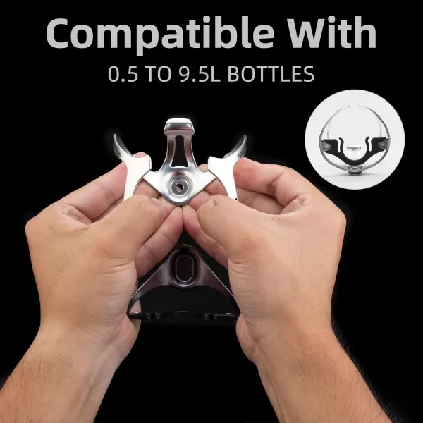 imageROCKBROS Bike Water Bottle Holder Lightweight Bicycle Water Bottle Cage Aluminum Alloy Bike Cup Holder Bike AccessoriesSilver