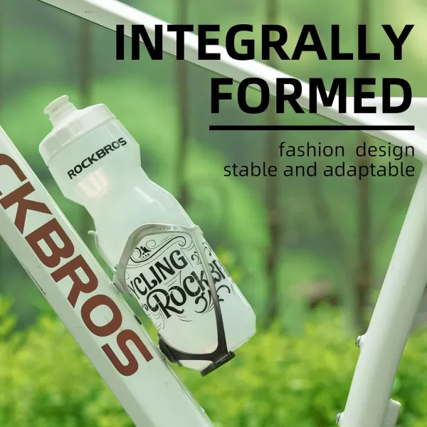 imageROCKBROS Bike Water Bottle Holder Lightweight Bicycle Water Bottle Cage Aluminum Alloy Bike Cup Holder Bike AccessoriesSilver