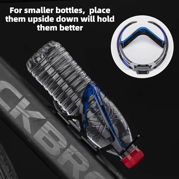 imageROCKBROS Bike Water Bottle Holder UltraLight Bicycle Bottle Cages with Screws Tool Universal Bike Cup Holder Rack for Road MTB BikesBlueBlack