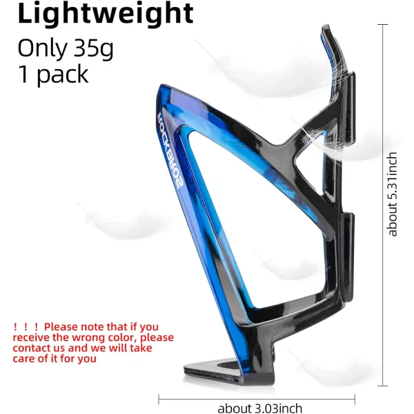 imageROCKBROS Bike Water Bottle Holder UltraLight Bicycle Bottle Cages with Screws Tool Universal Bike Cup Holder Rack for Road MTB BikesBlueBlack