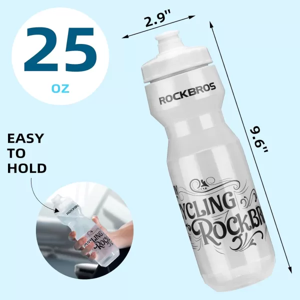 imageROCKBROS Cycling Water Bottle 2025oz Cycling Bottle BPAFree25oz Black Red