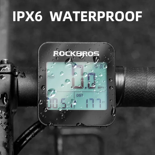 imageROCKBROS GPS Bike Computer with Mount Accurate Bike Speedometer with Automatic Backlight Bicycle Odometer IPX6 Waterproof and 600mAH Battery Large Display Screen