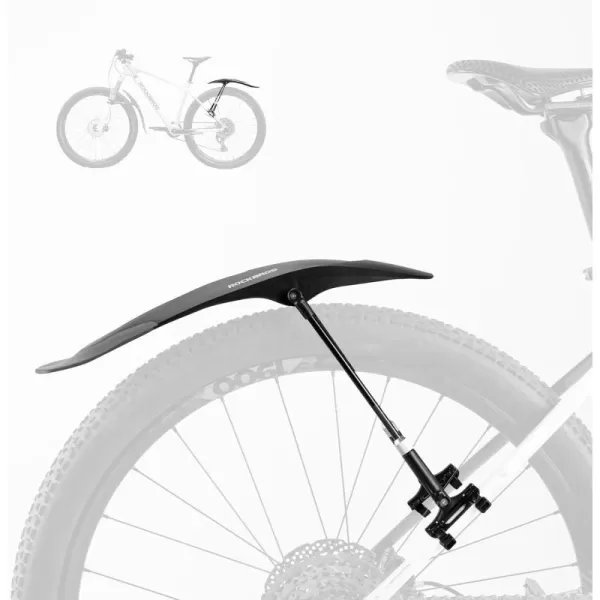 imageROCKBROS Bike Fender Adjustable Bicycle Fenders for 26quot275quot29quot Mountain Bike Universal Front Rear Mud Guards for MTBRear