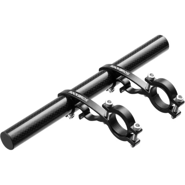 imageROCKBROS Bike Handlebar Extender Handlebar Extension Double Bike Handlebar Bracket Lightweight Durable for Holding Bicycle Speedometer GPS Phone Mount Holder1 piece
