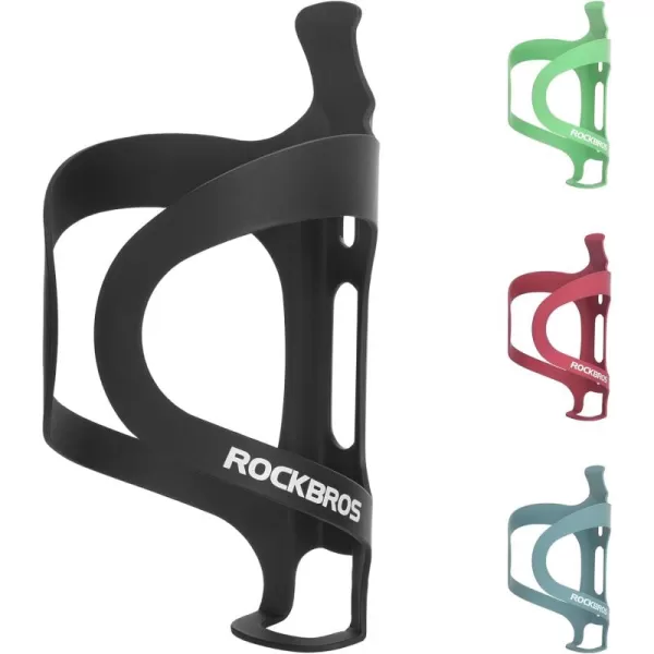 imageROCKBROS Bike Water Bottle Cage Holder Lightweight Alloy Aluminum Bicycle Water Bottle Holder Cages Secure Hold Bracketsblack