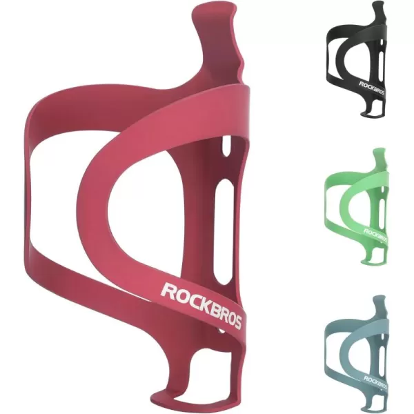 imageROCKBROS Bike Water Bottle Cage Holder Lightweight Alloy Aluminum Bicycle Water Bottle Holder Cages Secure Hold Bracketsred