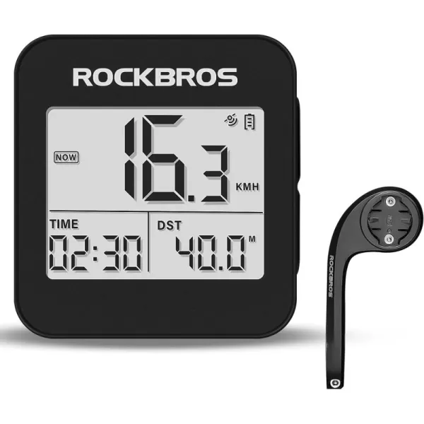 imageROCKBROS GPS Bike Computer with Mount Accurate Bike Speedometer with Automatic Backlight Bicycle Odometer IPX6 Waterproof and 600mAH Battery Large Display Screen