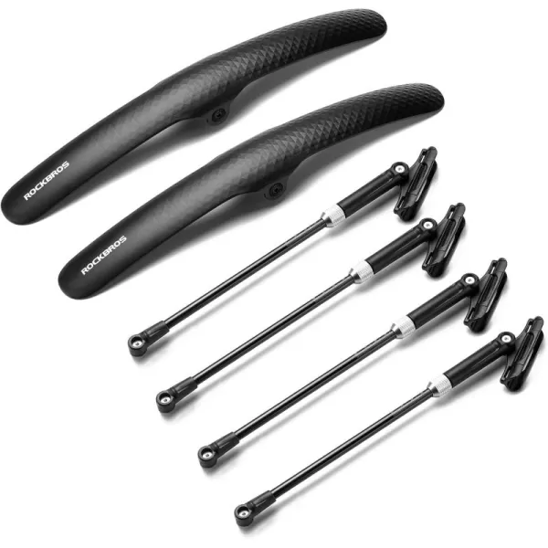 imageROCKBROS Road Bike Fenders Quick Release Lightweight Road Bicycle Fender for 700C Bikes  Adjustable and Easy to Install Rear Or Front Bike Mud Guardblack2 Fenders
