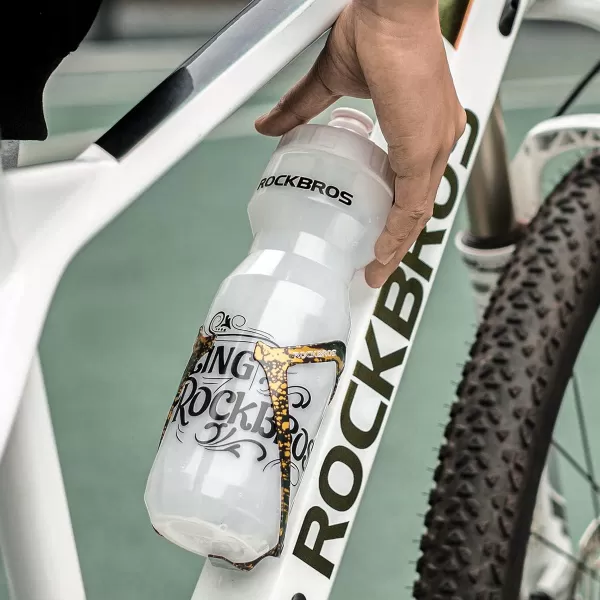 imageROCKBROS Bicycle Water Bottle Holder for Mountain Bike 2Pack Aluminum Bike Water Bottler Cage for Road BikesBlack
