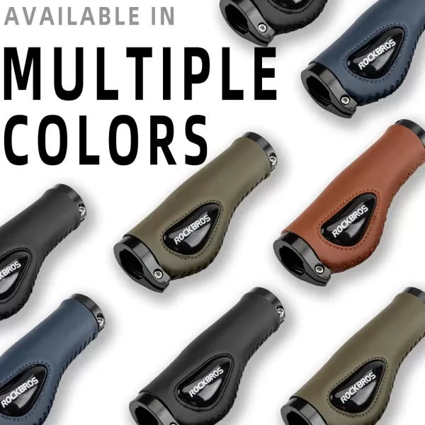 imageROCKBROS Bike Handle Grips Ergonomics Design Soft Gel Dual Lock on Bicycle Handlebar Grips for Mountain MTB MBX Bike Electric Scootergreen