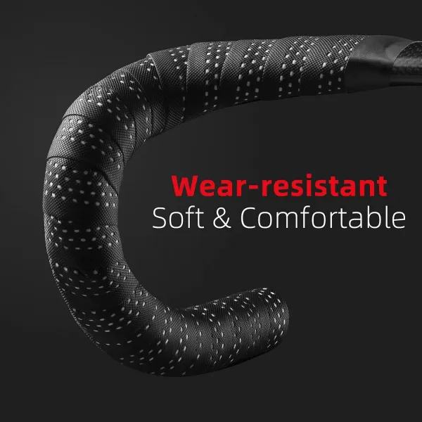 imageROCKBROS Bike Handlebar Tape for Road Bike Grip Tape Bicycle Handlebar Grip Tape Wrap BlackWhite