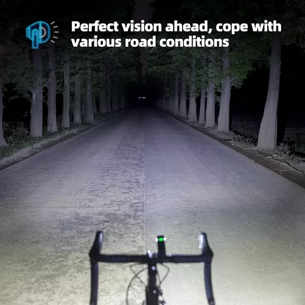 imageROCKBROS Bike Light 1000 Lumens USB Rechargeable Bike Headlight Led IPX6 Waterproof Bike Front Light 5 Modes Aluminum Alloy Super Bright Bike Light for Night RidingUnder Mounted