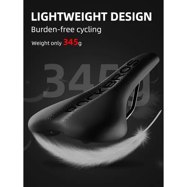 imageROCKBROS Bike Seat Bicycle Seat Comfortable Gel Bicycle Saddle for Men and Women Waterproof Bike Saddle Exercise Bike Seat for BMX MTB ampamp Road Bike