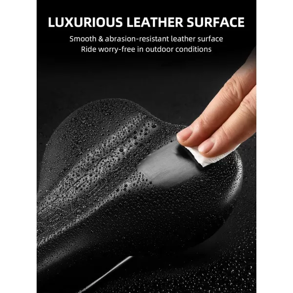 imageROCKBROS Bike Seat Bicycle Seat Comfortable Gel Bicycle Saddle for Men and Women Waterproof Bike Saddle Exercise Bike Seat for BMX MTB ampamp Road Bike