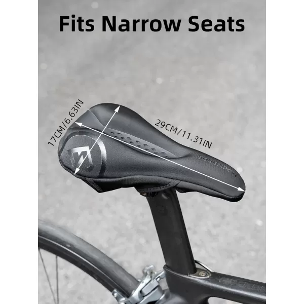 imageROCKBROS Bike Seat Cover Bike Seat Cushion for Men Women Comfortable Gel Padded Bicycle Seat Cushion Compatible with Peloton Outdoor ampamp Indoor