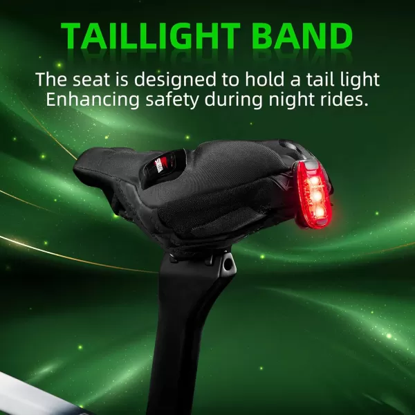 imageROCKBROS Bike Seat Cover Gel Padded Bike Seat Cushion for Men Women Comfort Adjustable Bicycle Seat Cushion Compatible with Peloton Outdoor ampamp Indoor Bicycle Seat10quotx7quotred