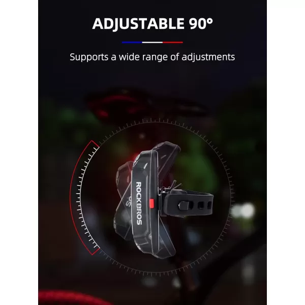 imageROCKBROS Bike Tail Light USB Rechargeable LED Bike Rear Light 6 Modes IPX4 Bike Taillight for Night RidingRed  6 Modes