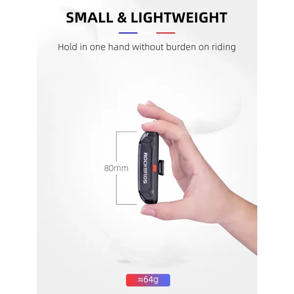 imageROCKBROS Bike Tail Light USB Rechargeable LED Bike Rear Light 6 Modes IPX4 Bike Taillight for Night RidingRed  6 Modes
