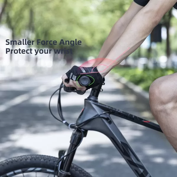 imageROCKBROS Mountain Bike Grips Handlebar Bicycle Handlebar Grips Bike Handle Grips Double Aluminum Clamp Lock On Grips for MTB BMX Mountain Bike Handle Bar Ends Black Grey Red GreenBlack Red