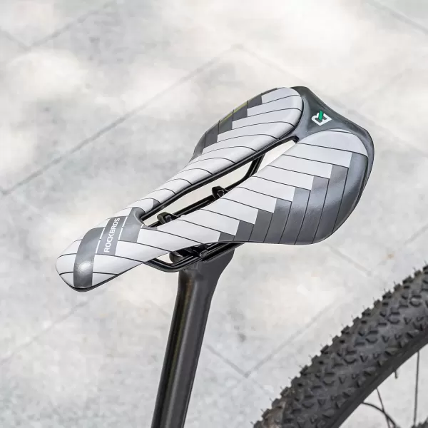 imageROCKBROS Mountain Bike Seat Bicycle Saddle Comfortable Memory TPU Cushion for Road MTB ebike Riding Specializedgray