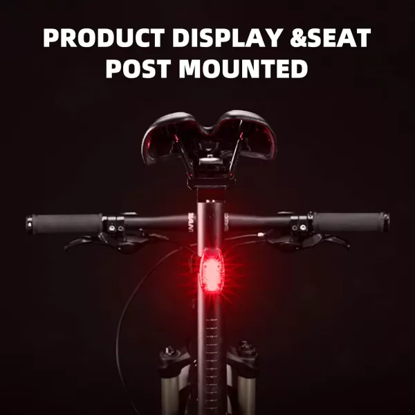 imageROCKBROS Small Bike Lights Rear Tail Light 3 Modes Bike Tail Lights Waterproof Safety Bicycle Lights4 Pack